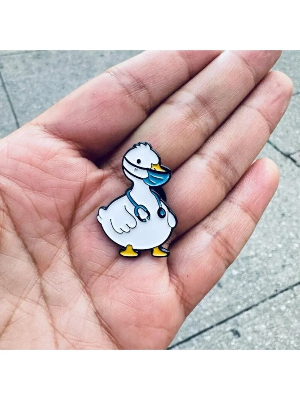 ✨New Doctor Duck Animal Brooch Cute Collectible Enamel Pins Lapel Badge Cartoon